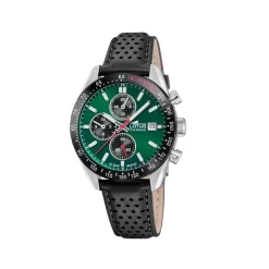Lotus ure Lotus Chrono 18995/6 | Herreure Med Rem | Herreure I Stål