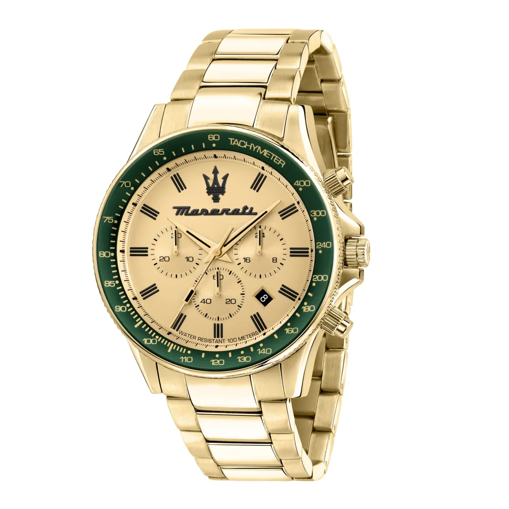 Maserati ure Maserati Sfida 44mm R8873640005 | Herreure Med Lænke | Herreure I Gulddouble