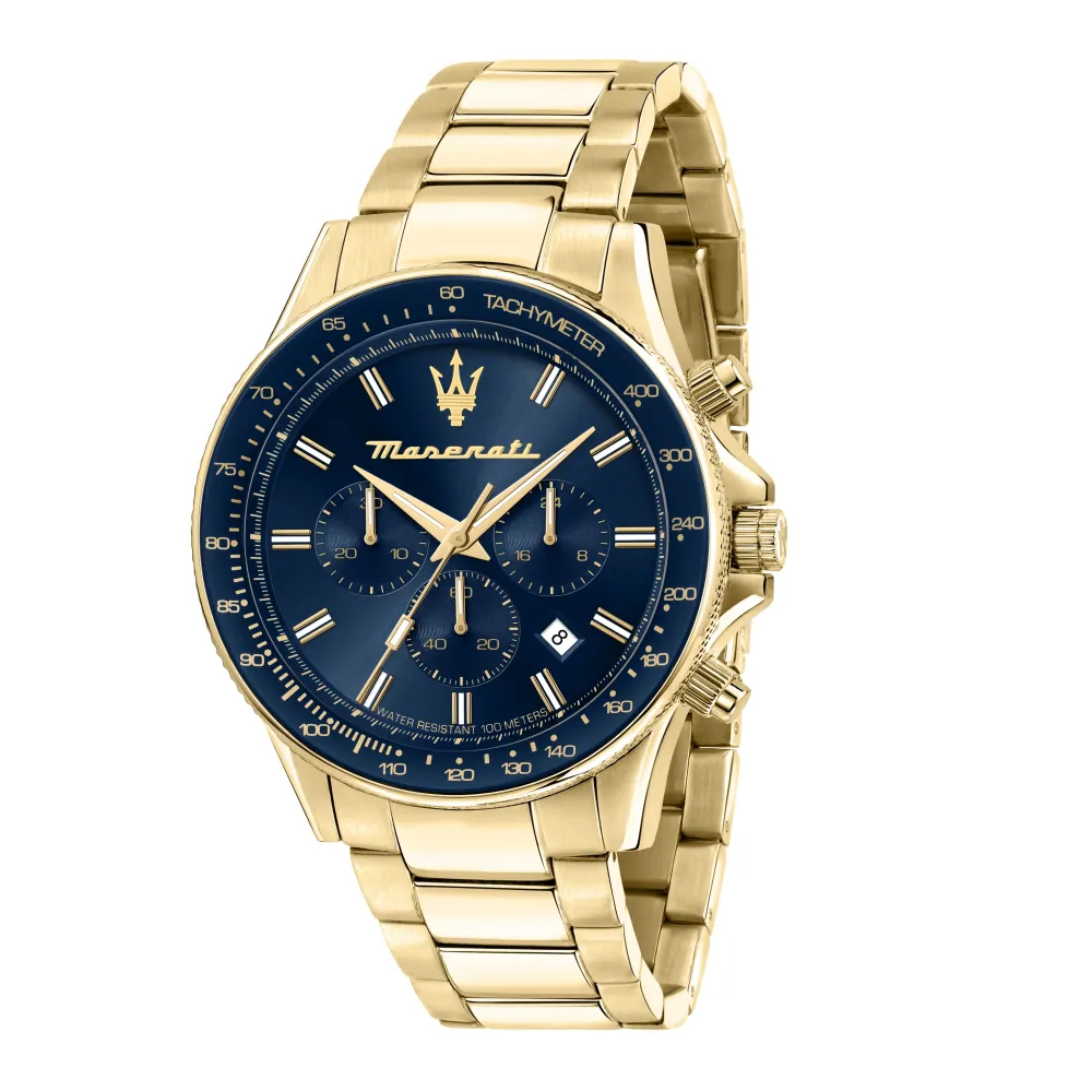 Maserati ure Maserati Sfida 44mm R8873640008 | Herreure Med Lænke | Herreure I Gulddouble