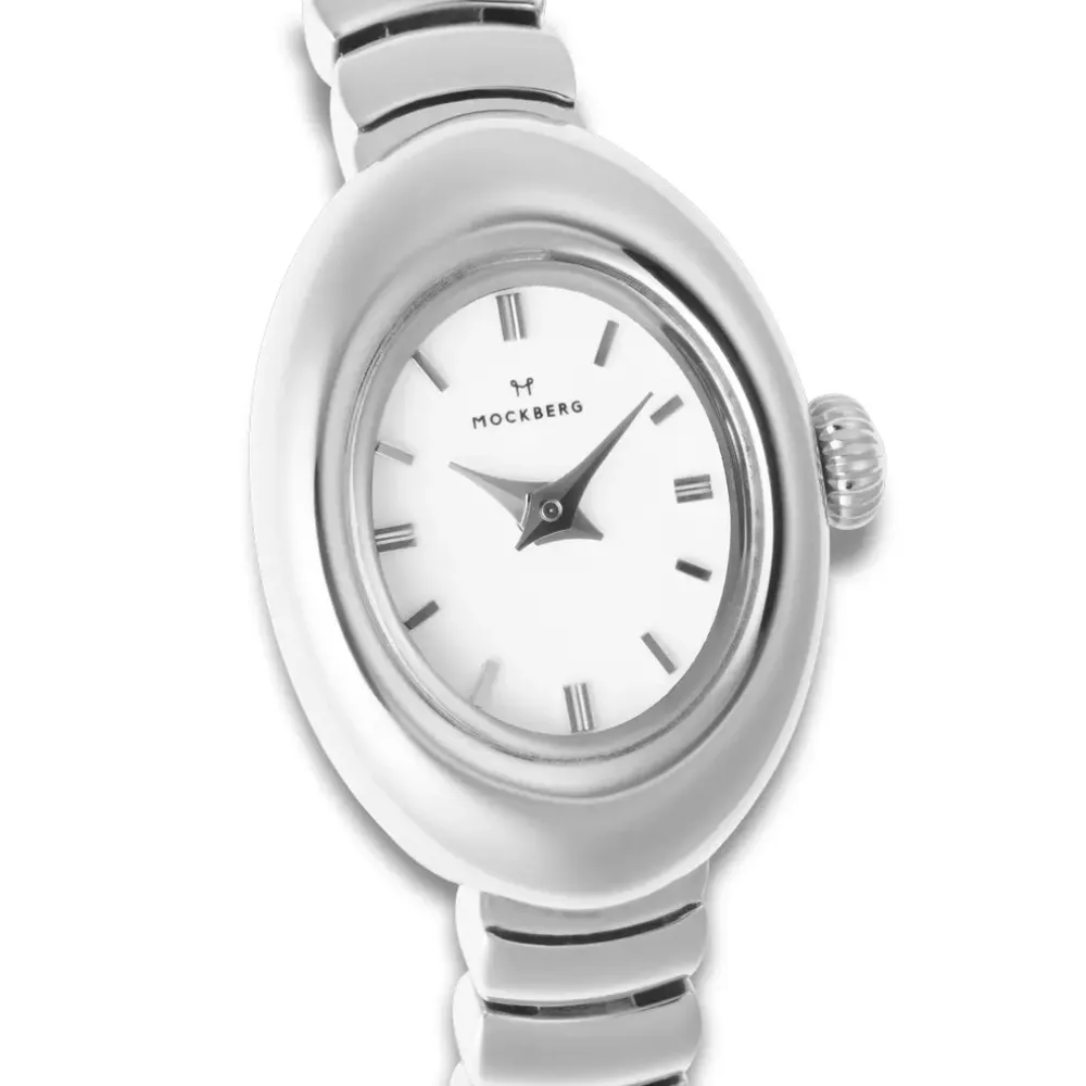 Mockberg Belle Oval Petite MB1417 | Dame Dameure Med Lænke | Dameure I Stål