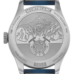 Mont Blanc 1858 Automatic 126758 | Herreure Med Rem | Herreure I Stål