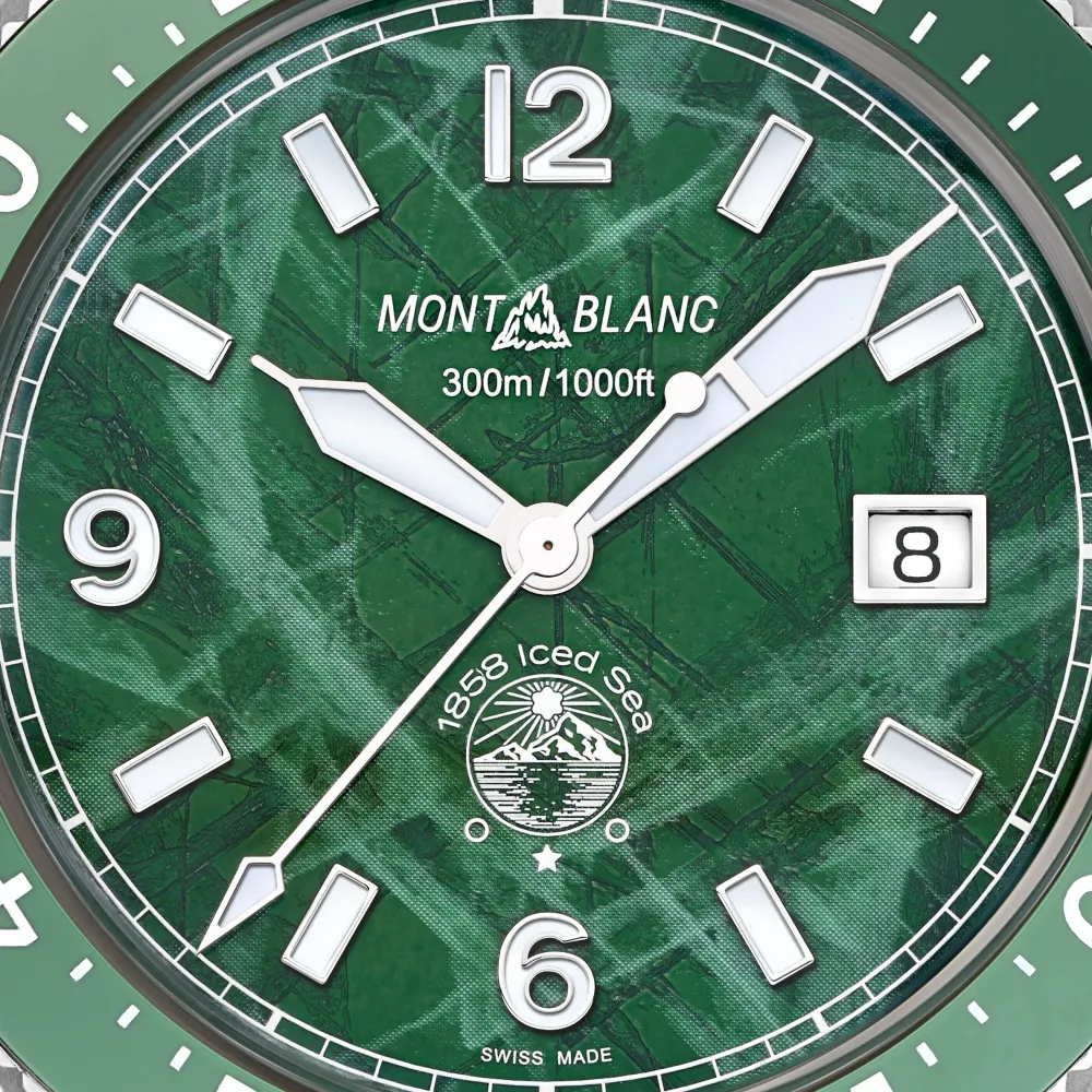 Mont Blanc 1858 Iced Sea Automatic 41mm 129373 | Herreure Med Lænke | Herreure I Stål