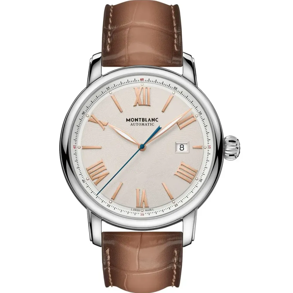 Mont Blanc Star Legacy 43mm 126104 | Herreure Med Rem | Herreure I Stål
