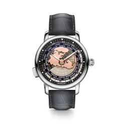 Mont Blanc Star Legacy Orbis Terrarum 43mm 128675 | Herreure Med Rem | Herreure I Stål