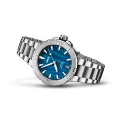 Oris ure Oris Aquis Date 36,5mm 733 7770 4155MB | Dame Dameure Med Lænke | Dameure I Stål