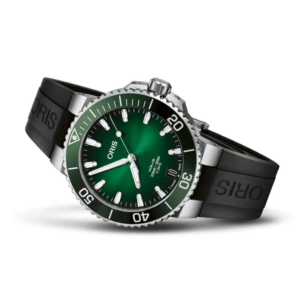 Oris ure Oris Aquis Date 41,5mm 400 7769 4157RS | Herreure Med Rem | Herreure I Stål