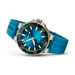 Oris ure Oris Aquis Date 41,5mm 400 7769 6355RS | Herreure Med Rem | Herreure I Bicolor