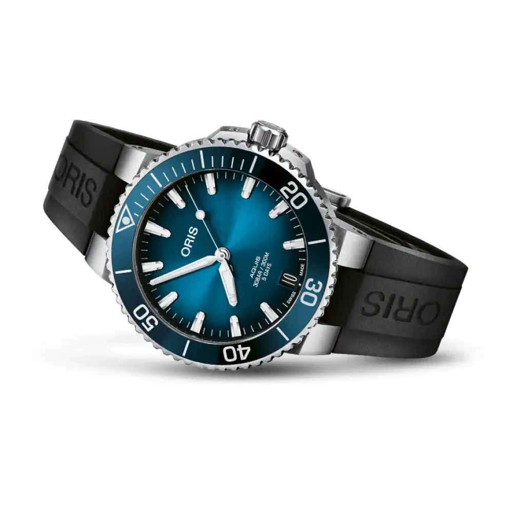 Oris ure Oris Aquis Date 41,5mm 400 7769 4135RS | Herreure Med Rem | Herreure I Stål