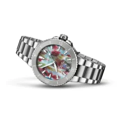 Oris ure Oris Aquis Date Upcycle 36,5mm 733 7770 4150 | Dame Dameure Med Lænke | Dameure I Stål