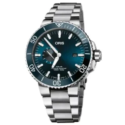 Oris ure Oris Aquis Small Second, Date 45,5mm 743 7733 4155MB | Herreure Med Lænke | Herreure I Stål
