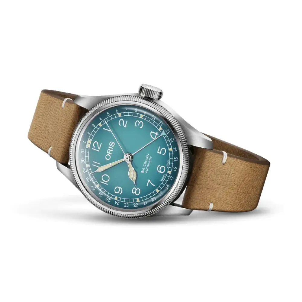 Oris ure Oris Big Crown Cervo Volante 38mm 754 7779 4065LSBR | Herreure Med Rem | Herreure I Stål