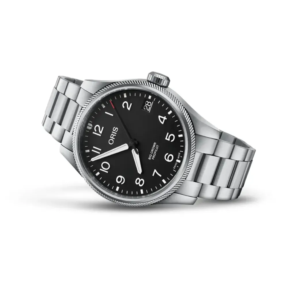 Oris ure Oris Big Crown ProPilot Big Date 41mm 751 7761 4164MB | Herreure Med Lænke | Herreure I Stål