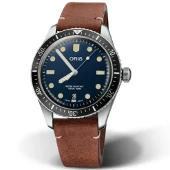 Oris ure Oris Divers 65 40mm 733 7707 4055LSBR | Herreure Med Rem | Herreure I Stål