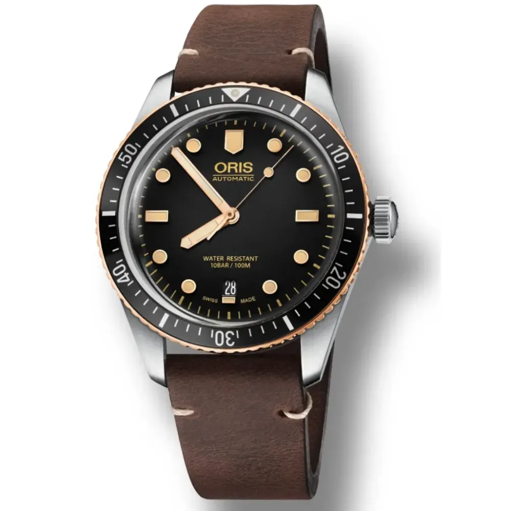 Oris ure Oris Divers 65 40mm 733 7707 4354LSDB | Herreure Med Rem | Herreure I Stål