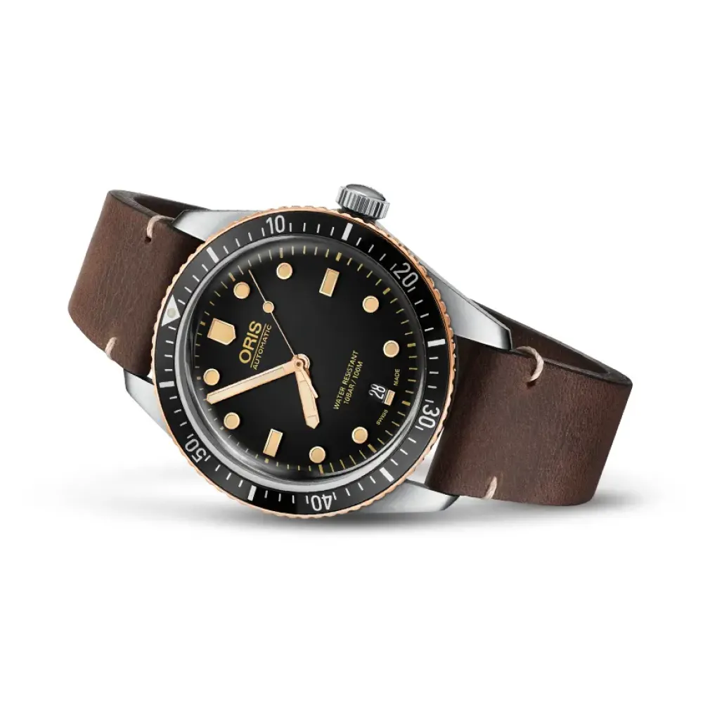 Oris ure Oris Divers 65 40mm 733 7707 4354LSDB | Herreure Med Rem | Herreure I Stål