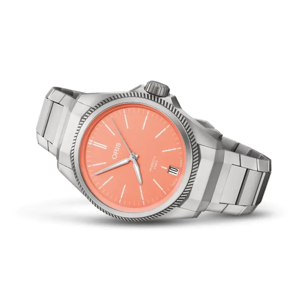 Oris ure Oris ProPilot X 39mm 400 7778 7158MB | Herreure Med Lænke | Herreure I Titanium
