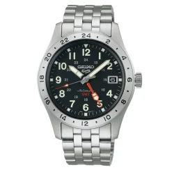 Seiko 5 Sports Automatic GMT SSK023K1 | Herreure Med Lænke | Herreure I Stål