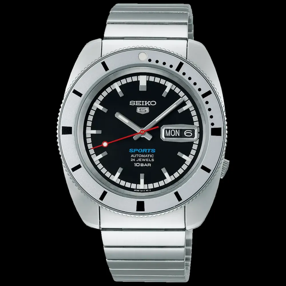 Seiko 5 Sports Heritage Design Re-creation Limited Edition SRPL05K1 | Herreure Med Lænke | Herreure I Stål