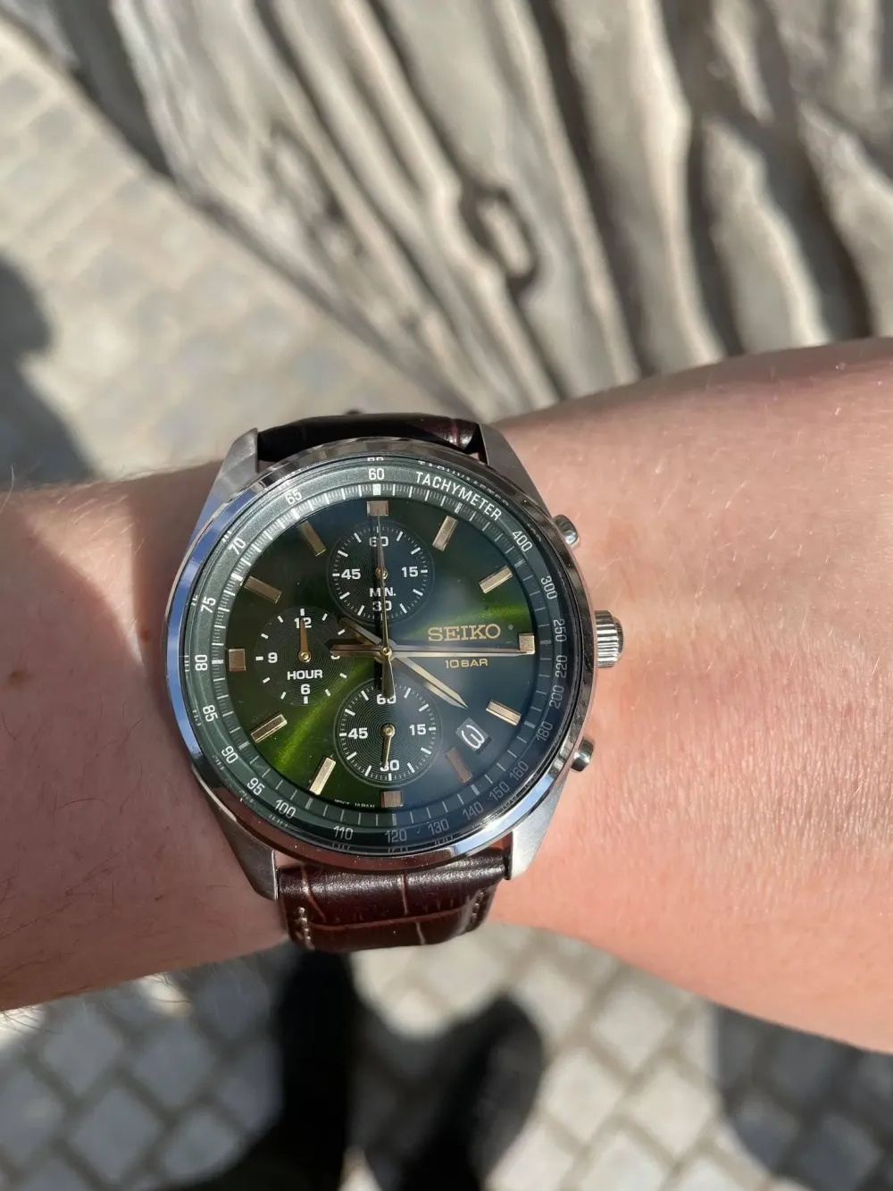 Seiko Chronograph SSB385P1 | Herreure Med Rem | Herreure I Stål