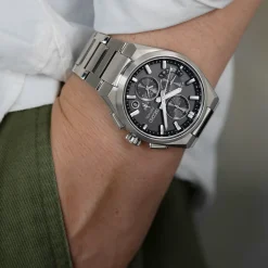Seiko GPS Solar 5X83 Dual-Time Chronograph SSH163J1 | Herreure Med Lænke | Herreure I Titanium