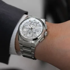 Seiko GPS Solar 5X83 Dual-Time Chronograph SSH159J1 | Herreure Med Lænke | Herreure I Titanium