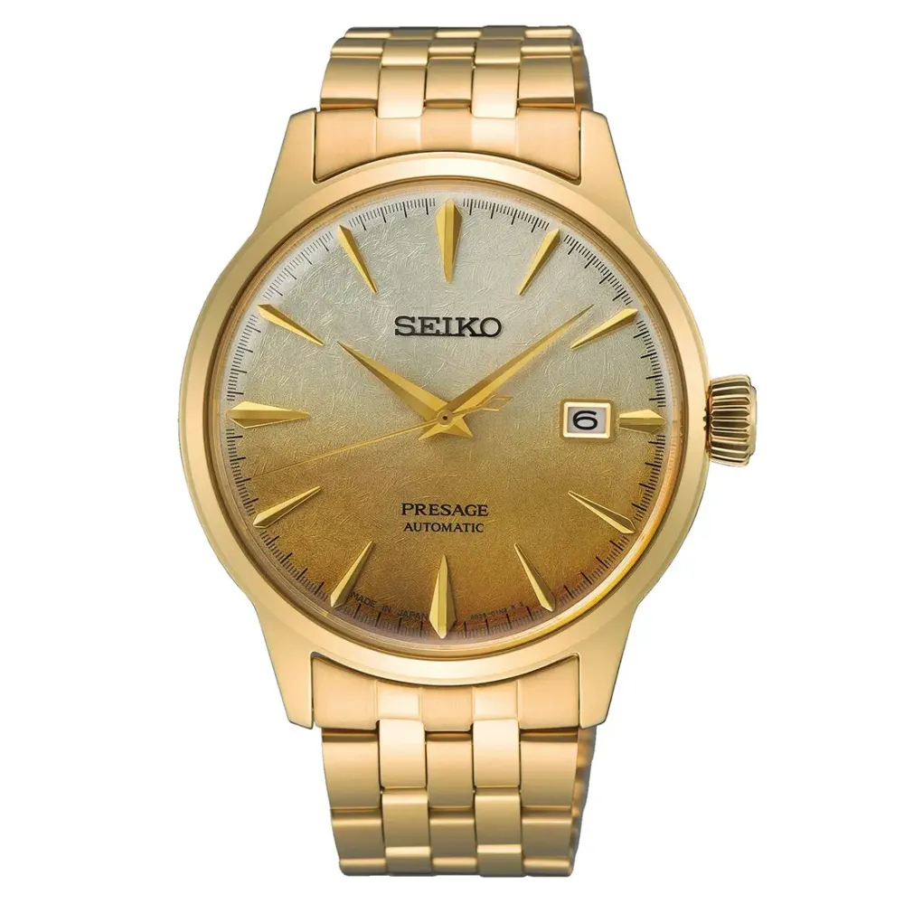 Seiko Presage Automatic SRPK46J1 | Herreure Med Lænke | Herreure I Gulddouble