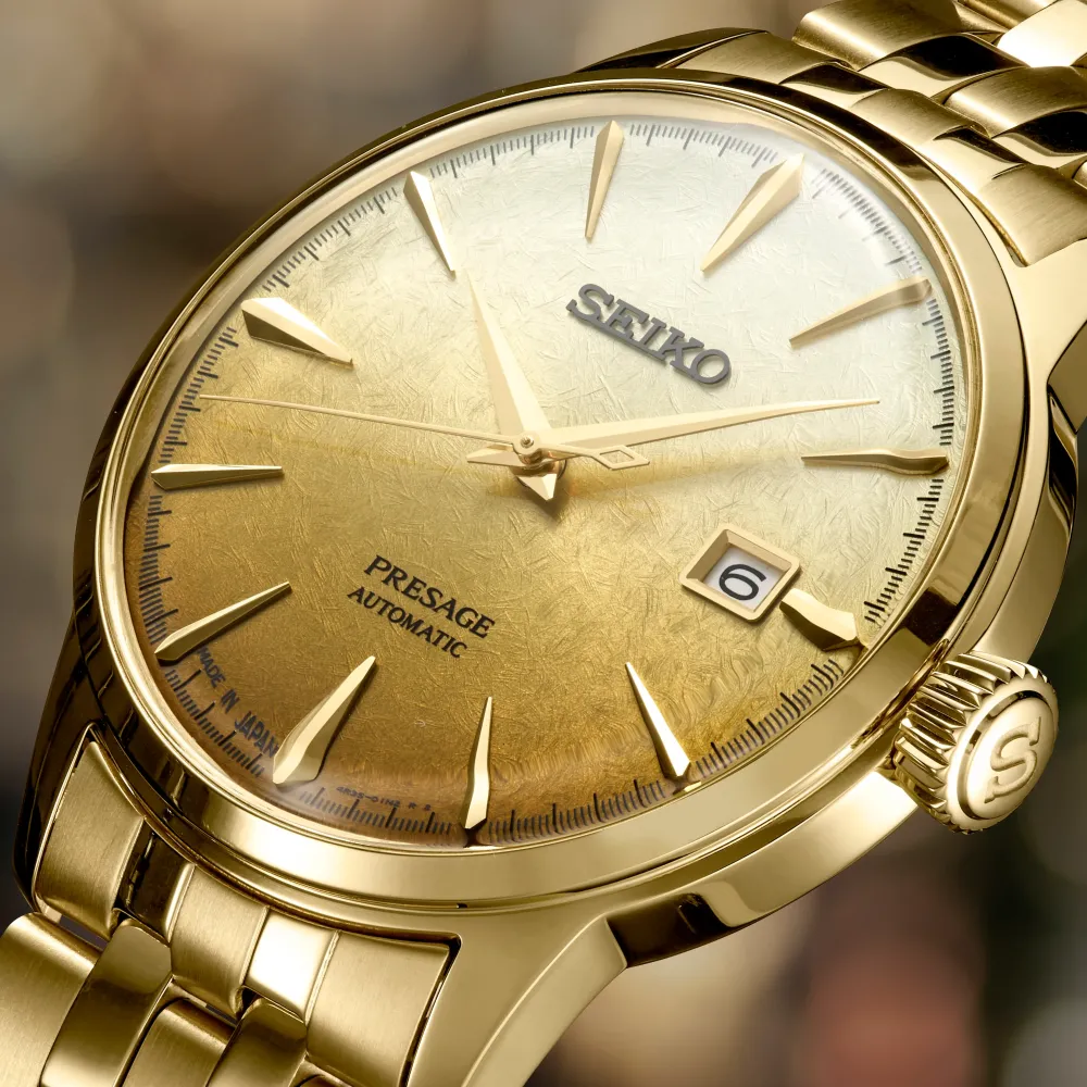 Seiko Presage Automatic SRPK46J1 | Herreure Med Lænke | Herreure I Gulddouble