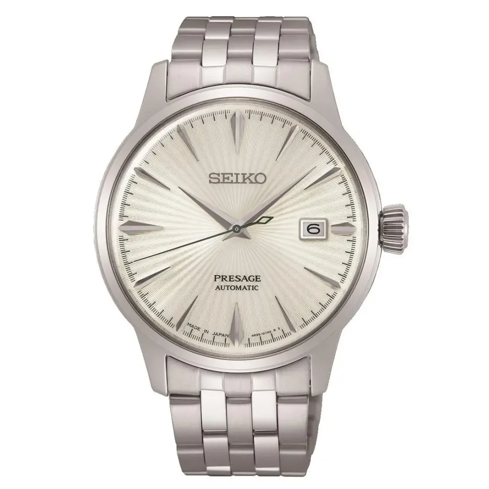 Seiko Presage SRPG23J1 | Herreure I Stål | Herreure Med Lænke