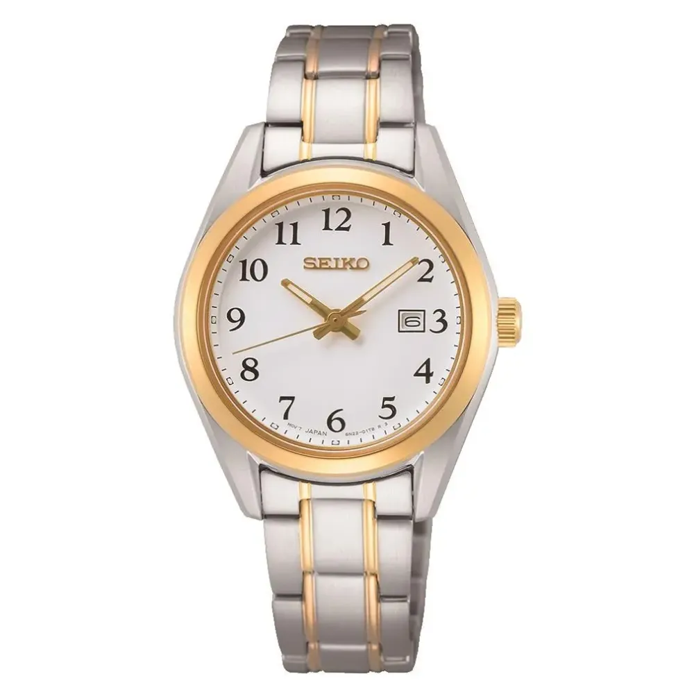 Seiko SUR466P1 | Dame Dameure Med Lænke | Dameure I Bicolor