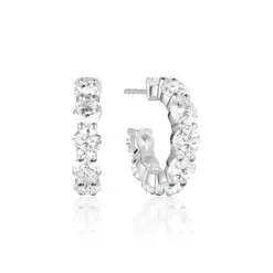 Sif Jakobs Jewellery Sif Jakobs Belluno Creolo øreringe SJ-E42115-CZ-SS | Sølvsmykker | Øreringe