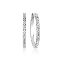 Sif Jakobs Jewellery Sif Jakobs Ellera X-Grande øreringe SJ-E22030-CZ-SS | Øreringe | Sølvsmykker