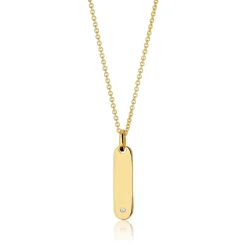 Sif Jakobs Jewellery Sif Jakobs Follina halskæde P12125-CZ-SG | Halskæder | Forgyldte Sølvsmykker