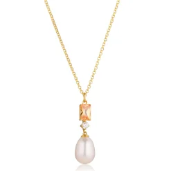 Sif Jakobs Jewellery Sif Jakobs Galatina halskæde SJ-N12381-PCH-YG | Halskæder | Forgyldte Sølvsmykker