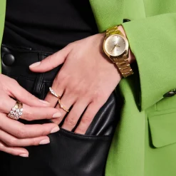 Sif Jakobs Jewellery Sif Jakobs Joelle ur SJ-W1042-CZ-YG | Dame Dameure Med Lænke | Dameure I Gulddouble