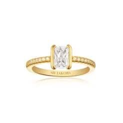 Sif Jakobs Jewellery Sif Jakobs Roccanova Piccolo ring SJ-R42266-CZ-YG | Forgyldte Sølvsmykker