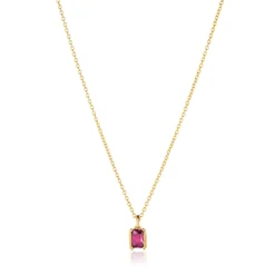 Sif Jakobs Jewellery Sif Jakobs Roccanova Piccolo halskæde SJ-N42260-PKCZ-YG | Halskæder | Forgyldte Sølvsmykker