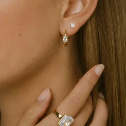 Sif Jakobs Jewellery Sif Jakobs Roccanova Piccolo øreringe SJ-E42250-CZ-YG | Øreringe | Forgyldte Sølvsmykker