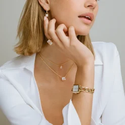 Sif Jakobs Jewellery Sif Jakobs Roccanova Piccolo halskæde SJ-N42260-CZ-YG | Halskæder | Forgyldte Sølvsmykker