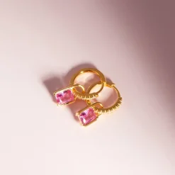 Sif Jakobs Jewellery Sif Jakobs Roccanova øreringe SJ-E42252-PKCZ-YG | Øreringe | Forgyldte Sølvsmykker