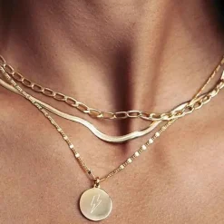 Sif Jakobs Jewellery Sif Jakobs Serpente halskæde SJ-C62022-SG | Forgyldte Sølvsmykker | Halskæder