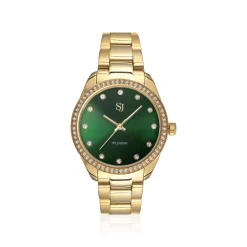 Sif Jakobs Jewellery Sif Jakobs Valeria ur SJ-W1046-CZ-YG | Dame Dameure Med Lænke | Dameure I Gulddouble