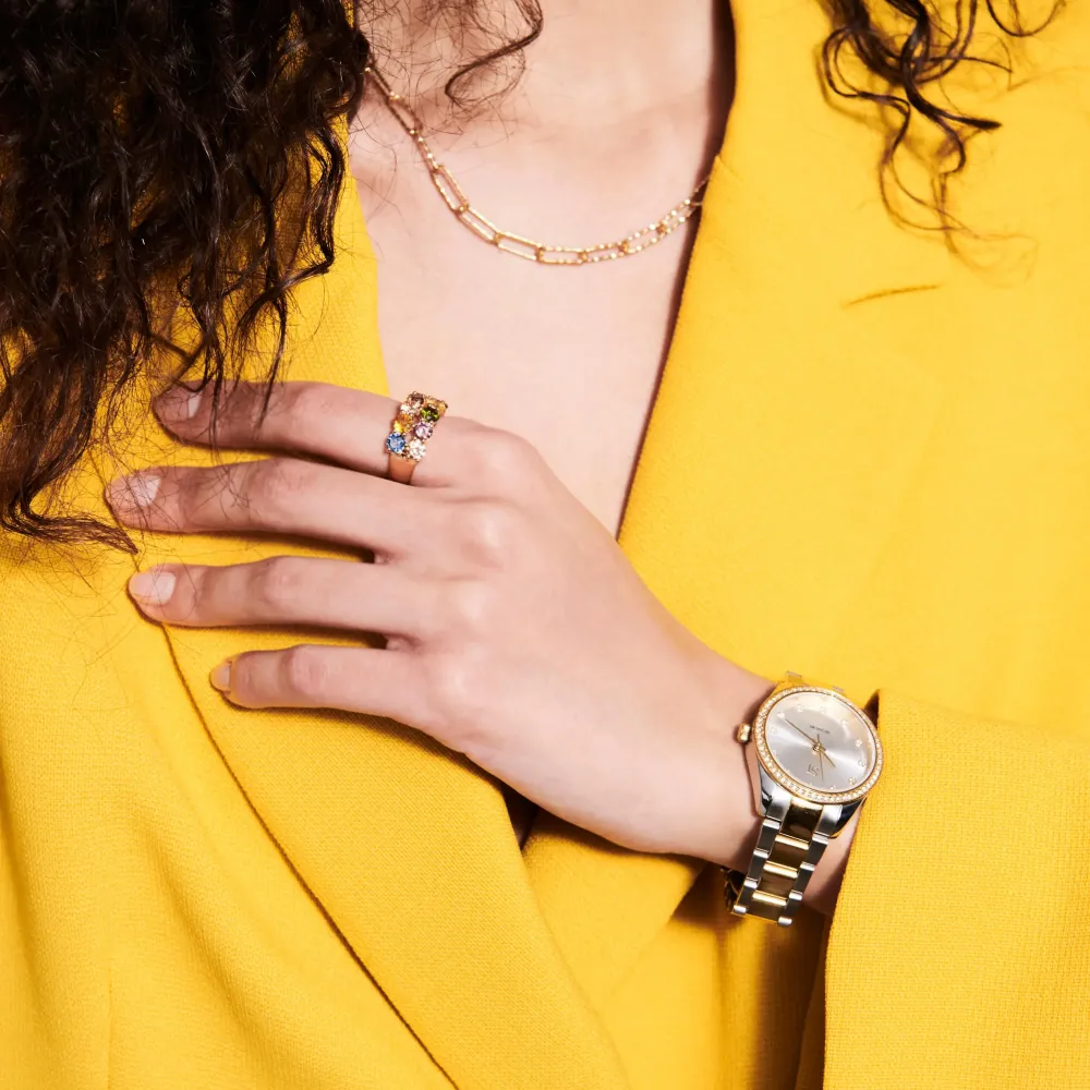 Sif Jakobs Jewellery Sif Jakobs Valeria ur SJ-W1044-CZ-YG2 | Dame Dameure Med Lænke | Dameure I Bicolor