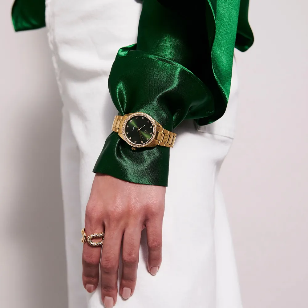 Sif Jakobs Jewellery Sif Jakobs Valeria ur SJ-W1046-CZ-YG | Dame Dameure Med Lænke | Dameure I Gulddouble