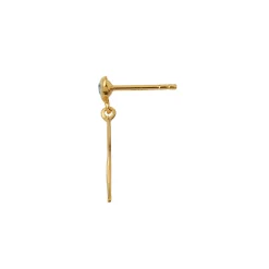 STINE A Jewelry Big Dot Bella Moon ørering 1307-02-Blue | Øreringe | Forgyldte Sølvsmykker