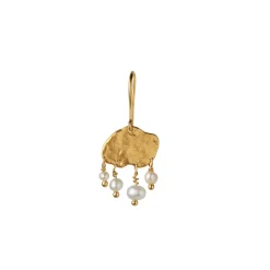 STINE A Jewelry Big Gold Splash Elegant Pearls ørering 1308-02 | Øreringe | Forgyldte Sølvsmykker