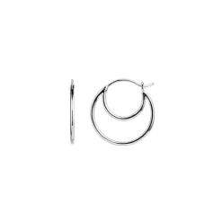 STINE A Jewelry Double Creol ørering 1136-00 | Øreringe | Sølvsmykker