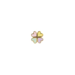 STINE A Jewelry Love Heart Clover ørering 1296-02 | Øreringe | Forgyldte Sølvsmykker