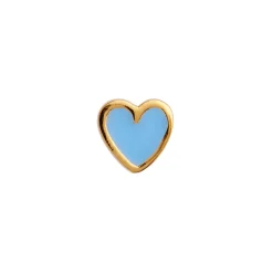 STINE A Jewelry Love Heart ørering 1181-02-Lightblue | Øreringe | Forgyldte Sølvsmykker