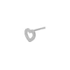 STINE A Jewelry Open Heart ørering 1261-00 | Øreringe | Sølvsmykker