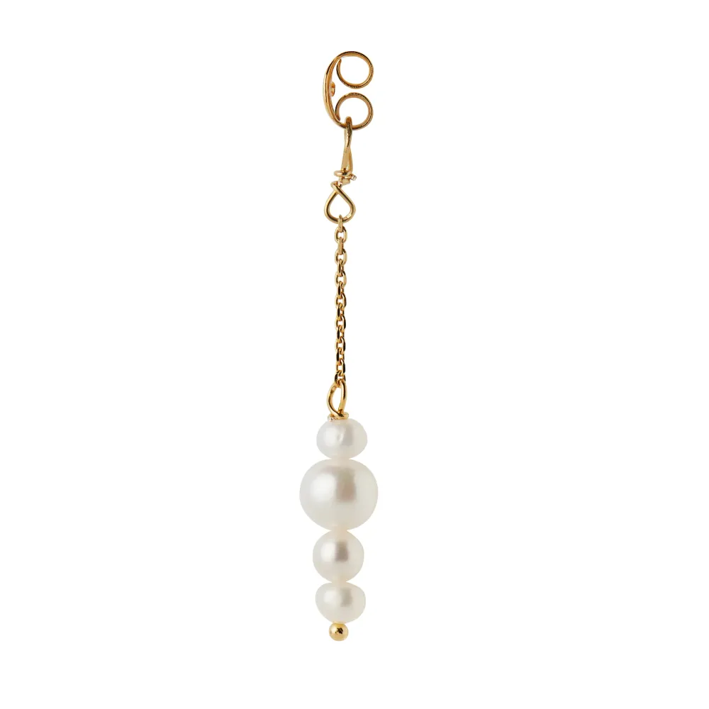 STINE A Jewelry Pearl Berries Behind Ear lås 1310-02 | Øreringe | Forgyldte Sølvsmykker